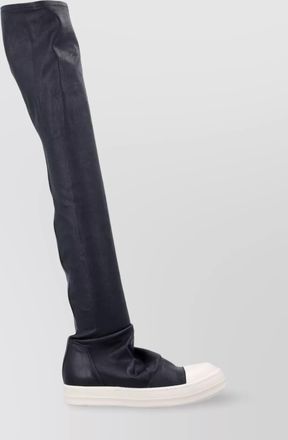 Rick Owens knee high sneakers contrast sole
