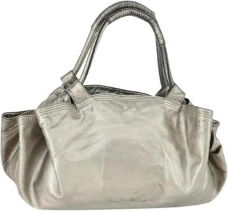 Loewe Pre-owned leren handtas - Dames - Vintage Handtas - Grijs - ONE Size - Leer - Vintage