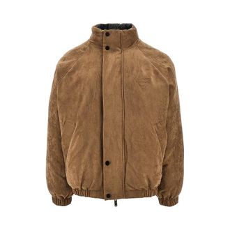 Emporio Armani Suedette and nylon reversible jacket Man XL