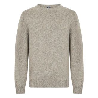 Fedeli Jersey de cuello redondo - Knitwear - Hombre - Beige - L