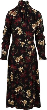 Mar De Margaritas Scarlett Turtleneck Midi Jurk - Dames - Casual kleedjes - Veelkleurig - M - Leer - Kleedjes
