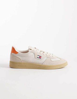 Tommy Jeans Greenwich - Sneakers bianco sporco con bordi e logo