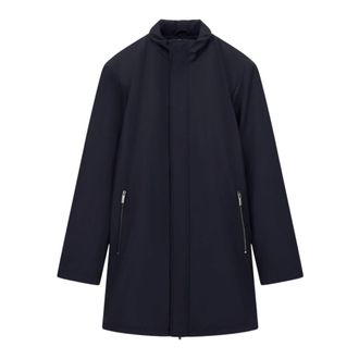 A|X Armani Exchange Stijlvolle heren trenchcoat - Heren - Parka Jassen - Blauw - L - Polyester - Jassen