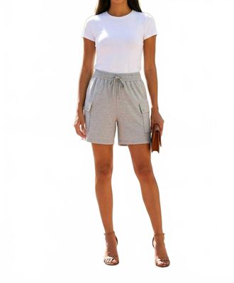 Tribal Pull On Cargo Shorts In Grey
