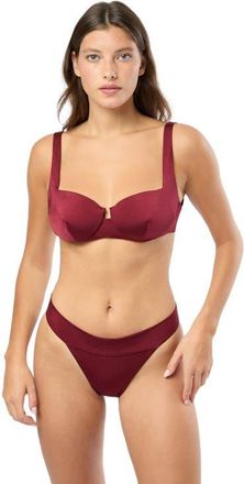 Onia Danica Bikini Top in Pomegranate at Nordstrom, Size X-Small
