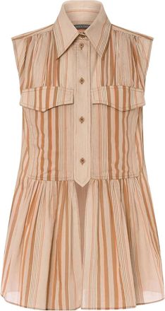 Alberta Ferretti striped shirt - Neutrals