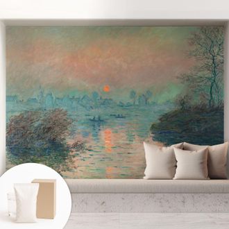Tulup Carta Da Parati In Vlies Decorativa Per Pareti - Con Motivi Moderni - Con Colori Intensi - Per Ufficio Crepuscolo Atmosferico 208x146 Cm