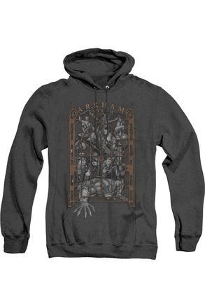 Gildan Batman Arkhams Gate Adult Heather Hoodie / Hooded Sweatshirt