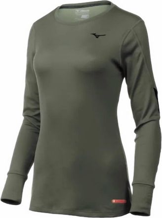 Mizuno Womens Thermo Base Layer Long Sleeve Top In Beetle