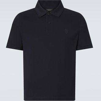 Gucci Logo cotton piqu&eacute; polo shirt