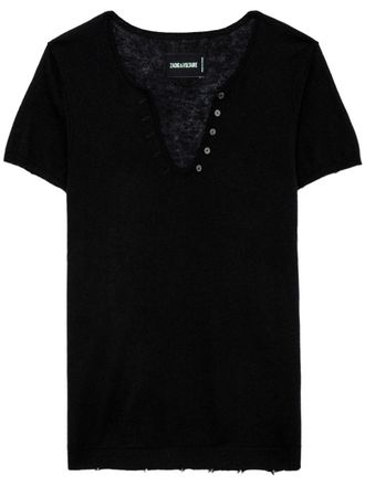 Zadig&Voltaire Celsy cashmere top - Black