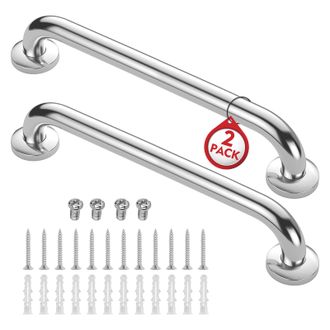 OEM Barra De Apoyo Para Ducha De 40 Cm (16 Pulgadas), Barra De Seguridad Para Ba&ntilde;o De Acero Inoxidable, Adecuada Para Personas Mayores, Color Plateado (ca