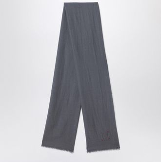 Destin Grey Wool Scarf