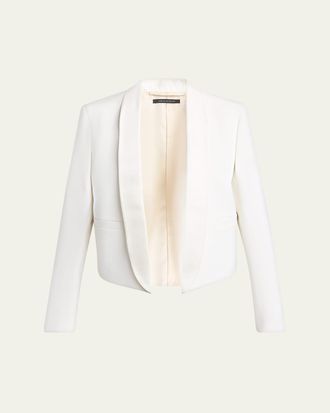 Tom Ford Grain De Poudre Crop Open Blazer