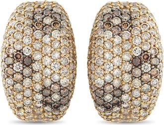 Roberto Coin Fantasia 18K Yellow Gold 5.13ct Diamond Clip-On Earrings RC31-050526