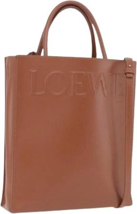Loewe Pre-owned Tote Bag - Dames - Vintage Shopper - Bruin - ONE Size - Leer - Vintage