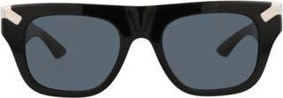 McQ by Alexander McQueen Sunglasses in Black Black Blue at Nordstrom Rack