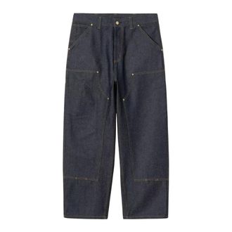 Carhartt Work in Progress Carhartt Wip, Loose-fit Jeans, male, Blue, Size: XS OG Double Knee Pant