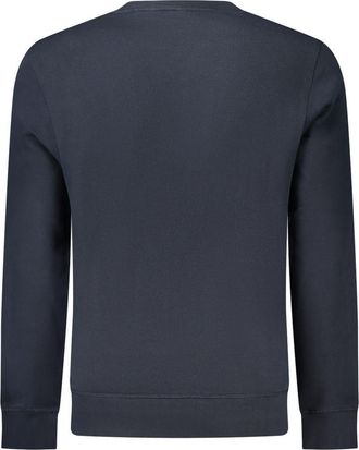 HUGO BOSS Mens Weevo 1 Crew Neck Sweatshirt - Dark Grey Cotton - Size X-Large