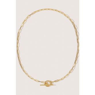 Otiumberg 14kt Gold Vermeil Love Link Necklace in Yellow Toned Gold at Nordstrom