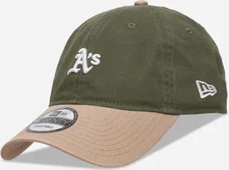 New Era Athletics MLB Washed Contrast 9TWENTY Adjustable Cap Green