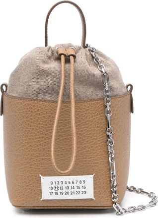 Maison Margiela small 5AC bucket bag - unisex - Calf Leather - One Size - Brown