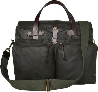 Filson 24 Hour Tin Cloth Briefcase - - Bags - Uomo - Verde - ONE SIZE