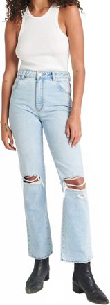 Rolla's Womens Original High Rise Straight Leg Jeans In Sunbleach Worn