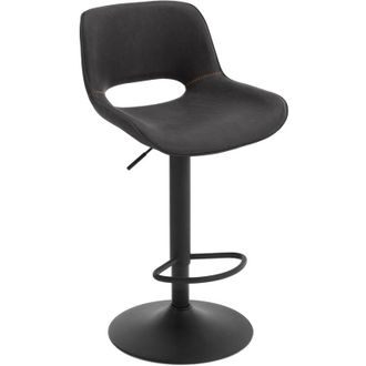 Woltu 1x Sgabelli da Cucina. Sgabelli Girevoli e Regolabili in Altezza con Poggiapiedi. Sgabelli Alti Rivestiti in Similpelle con Schienale per Bar. Cucina