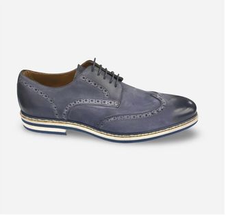 Jose Real Shoes Mens Italian Wingtip Shoe In Gray