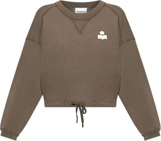 Isabel Marant T-shirt met trekkoord afwerking - Bruin