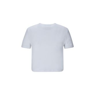 Fendi Logo-Embroidered Cotton T-Shirt - White