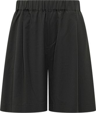 A Paper Kid Black Solid Shorts