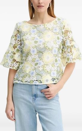 Bruuns Bazaar Top con maniche a campana - Verde