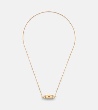 Marie Lichtenberg Collana Coco Micro in oro 18kt con rubini
