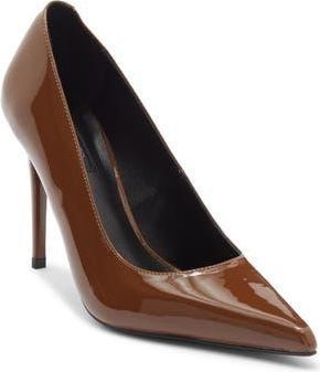 Tony Bianco Cassidy Pointed Toe Pump in Mocha Patent at Nordstrom Rack, Size 7.5