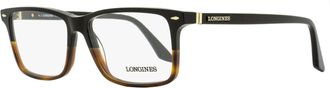 Longines LG5032 Rectangular Acetate Eyeglasses - Black