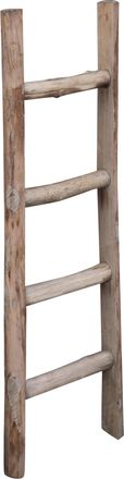 Biscottini International Toallero Escalera De Madera Ba&ntilde;o Moderno Suelo De Pared A Pared Escalera Decorativa Toallero Portaobjetos Librer&iacute;a