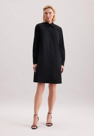 Seidensticker Sommerkleid SEIDENSTICKER Schwarze Rose, Damen, Gr. 4XL (48), Normalgr&ouml;ssen, schwarz, 97% Baumwolle, 3% Elasthan, gl&auml;nzend, unifarben, regular fit, Kl