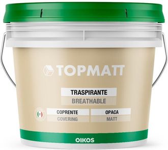 Oikos Pittura traspirante opaca Oikos Topmatt tonalit&agrave; dal bianco lt. 14