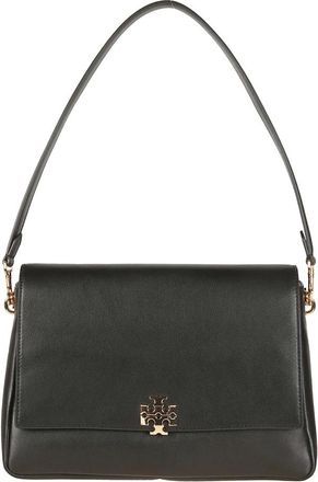 Tory Burch Charlie Shoulder Bag - Dames - Schoudertassen - Zwart - ONE Size - Leer - Tassen