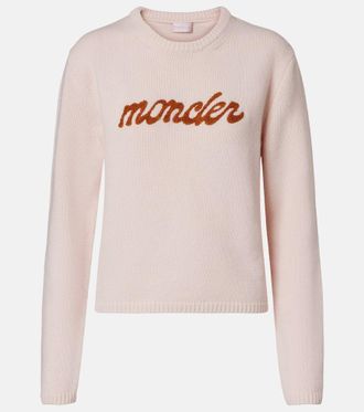 Moncler Logo wool and cashmere sweater