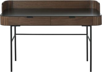 Maisons du monde Escritorio vintage con 2 cajones y patas de metal negro