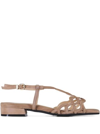 Ron White Brooke cutout sandals - Beige