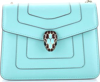 Bulgari Serpenti Forever Square Shoulder Bag Leather Small