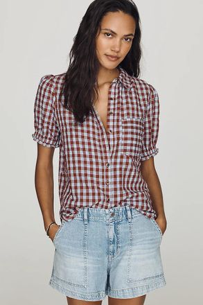 Pilcro Aly Puff-Sleeve Blouse