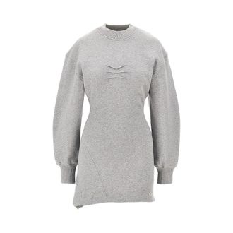 The Attico M&egrave;lange cotton mini dress Woman 40