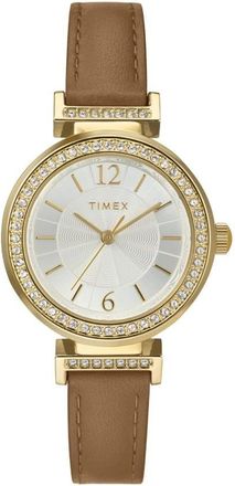 Timex Trend Quartz Crystal Silver Dial Ladies Watch TW2W49000JI