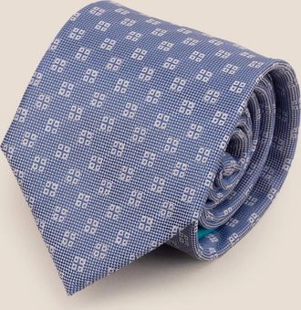 Oswin Hyde Mens Geometric Squares Blue