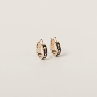 Miu Miu Enameled metal earrings